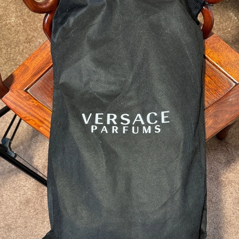 NWT Versace Parfums Men’s Navy/Black Duffel Bag Convertible Backpack GREAT GIFT!